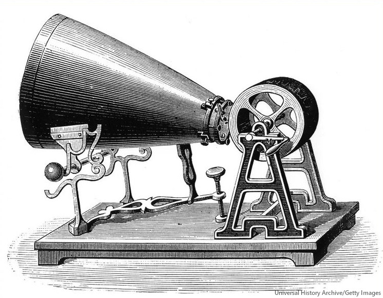 A 1857 model of the phonautograph