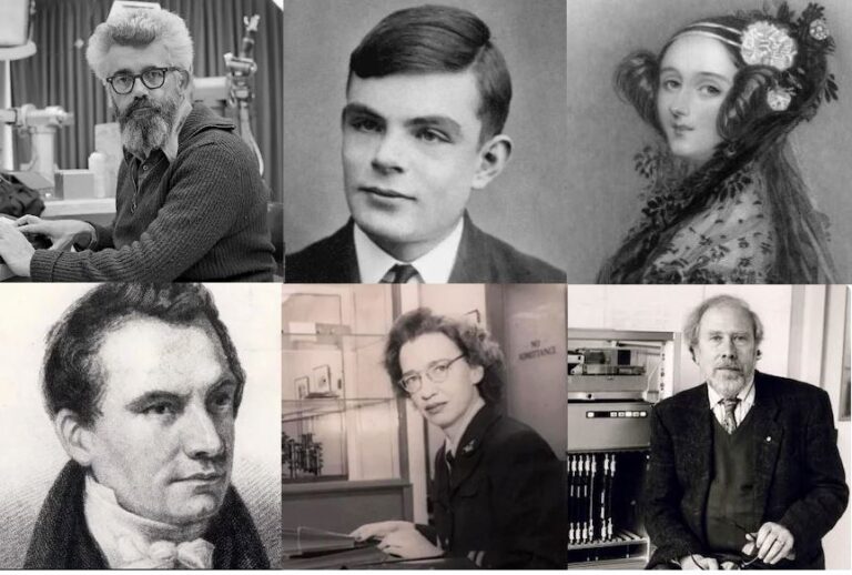 Portraits of six different people – which one was the first computer programmer?
