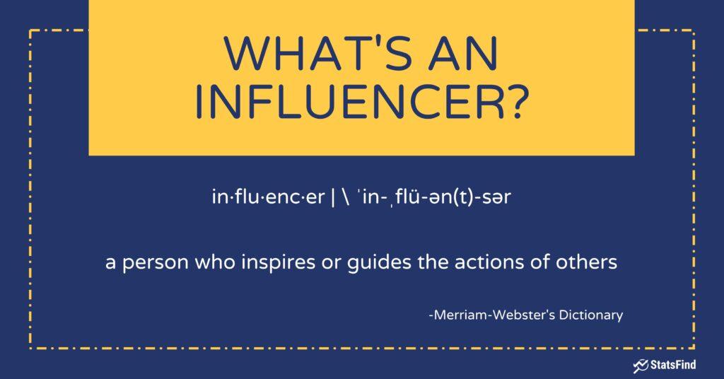 The definition of influencer according to merriam-webster's dictionary