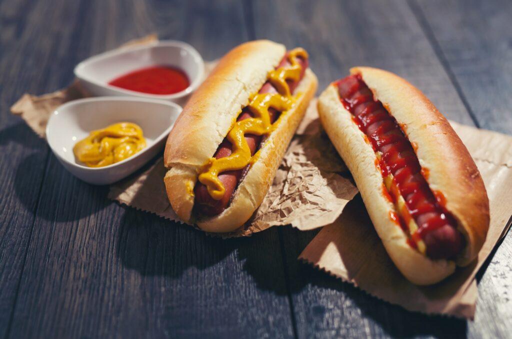 Hot dogs, # 10 on the top ten list of favorite American foods