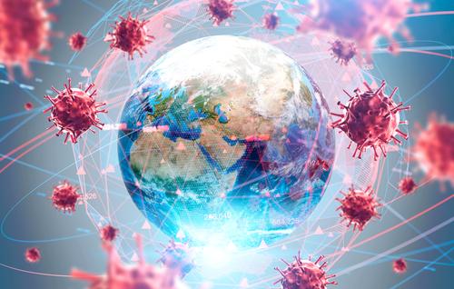 Coronavirus circling the globe